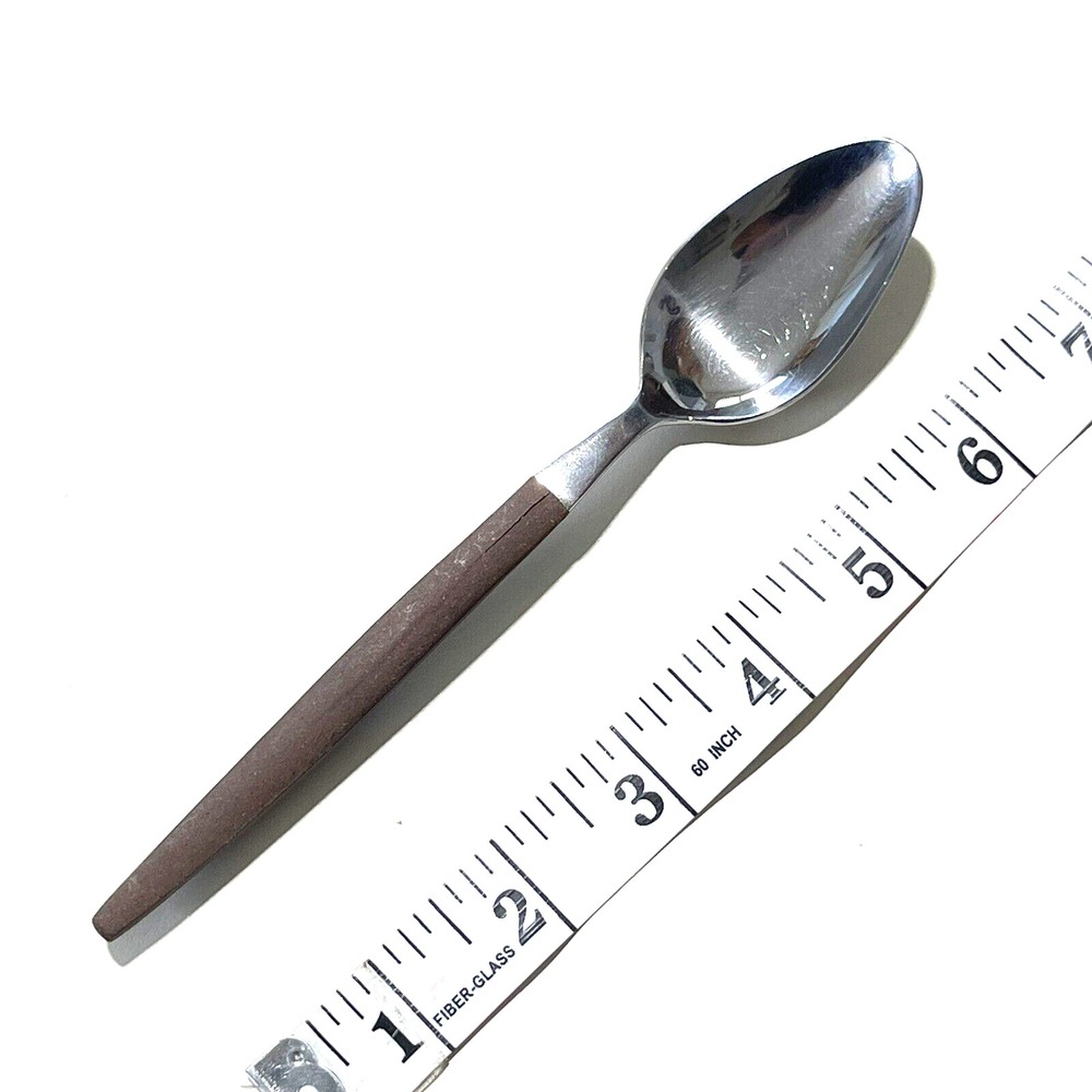 Vintage Tea Spoon Ekco Eterna Epic Canoe Muffin Silverware Flatware MCM Teaspoon